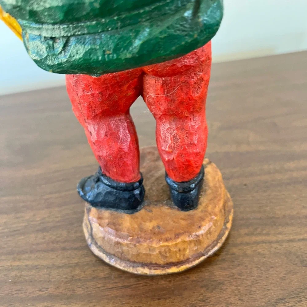 Vintage Style 1881 Santa Claus Figurine Father Christmas Rustic Holiday Decor